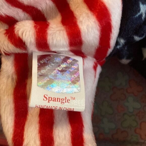 Pink Face Spangle Bear 1999 Ty Beanie Baby Plush Collectible Nostalgia Stuffed A - Picture 10 of 10